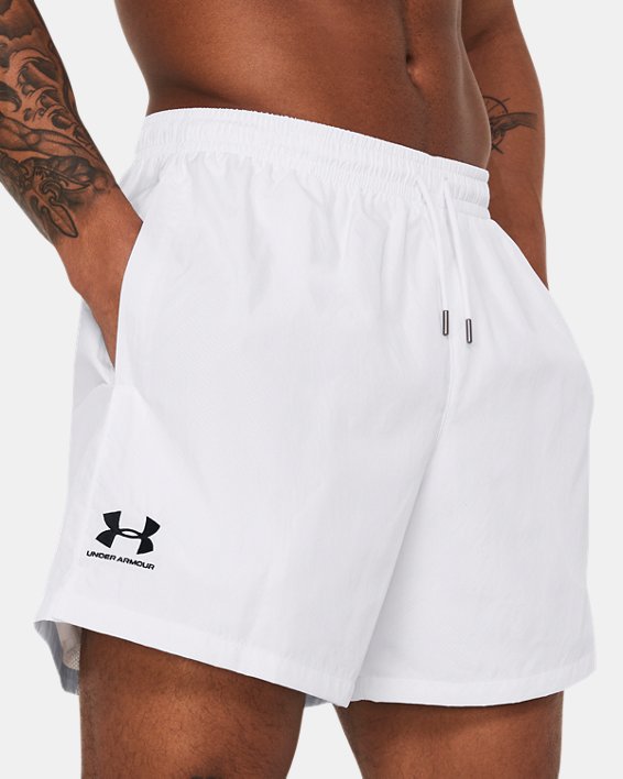Short UA Essential Volley pour homme, White, pdpMainDesktop image number 3